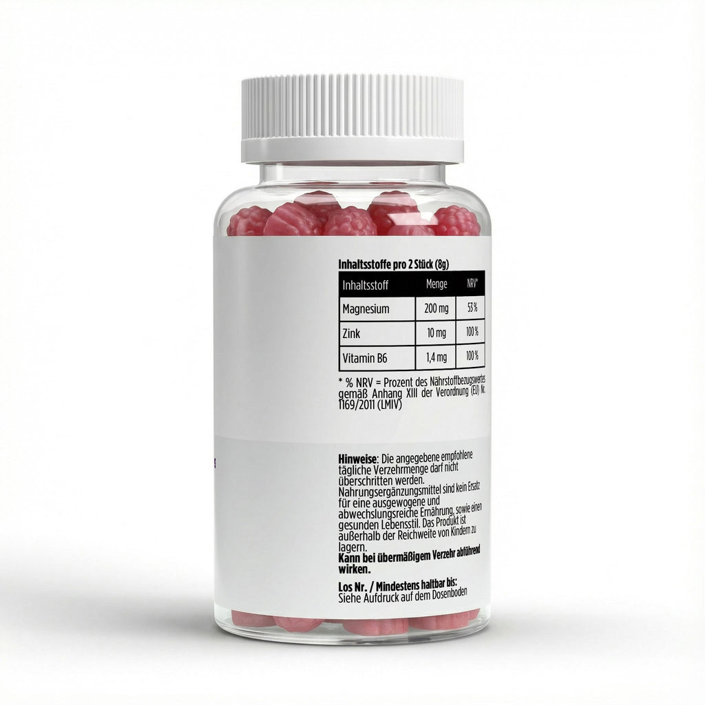 Magnesium + Zink + B6 Gummies - 60 Stk.